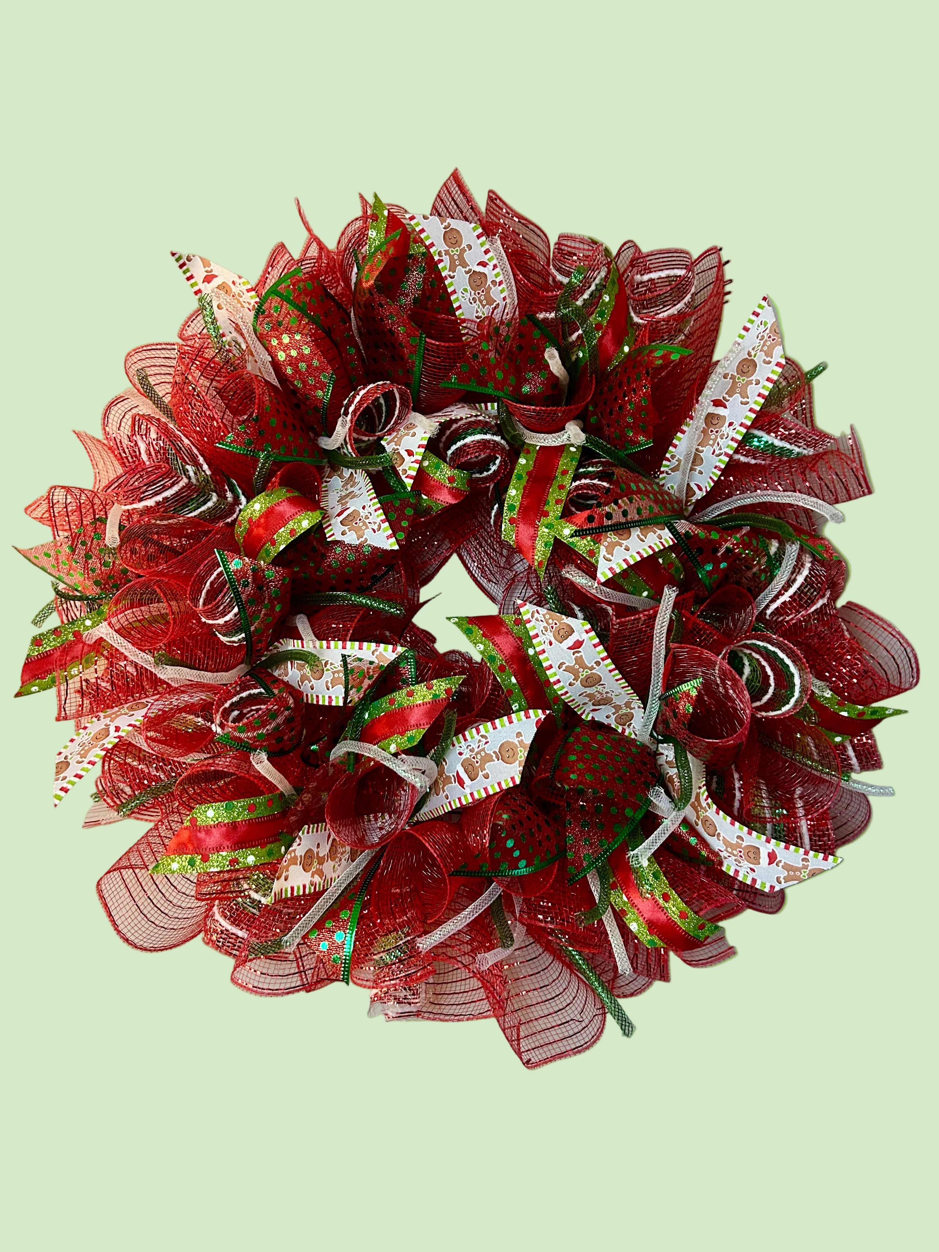 Christmas Gingerbread Wreath - 19”