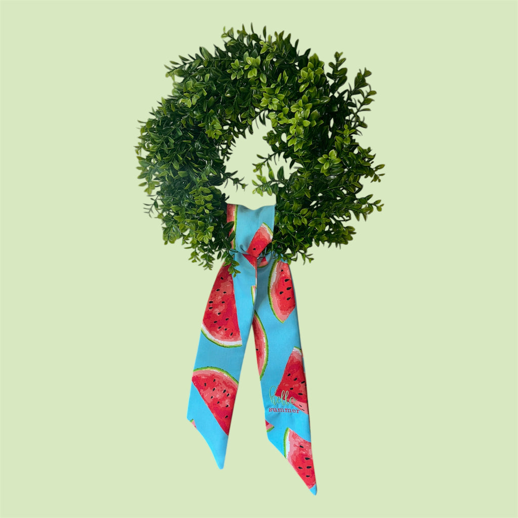 🍉 Hello Summer Embroidered Wreath Sash