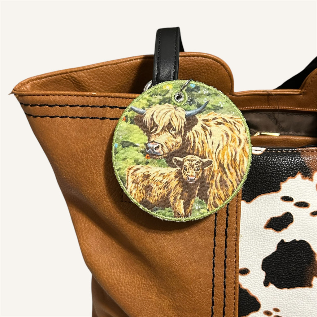 👜Personalized Embroidered Bag Tag - 3.5”