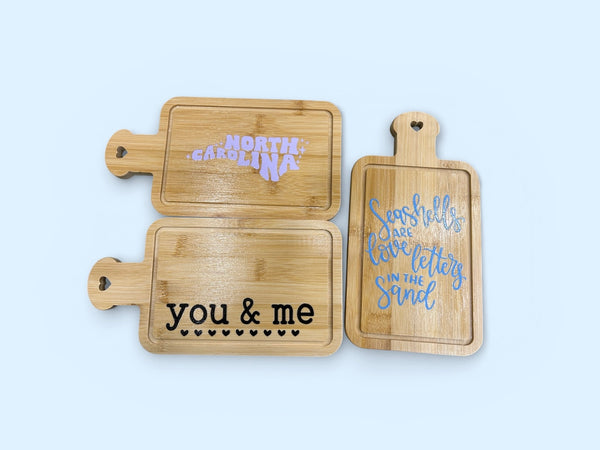 Mini Charcuterie Boards – Approx. 5” x 10”