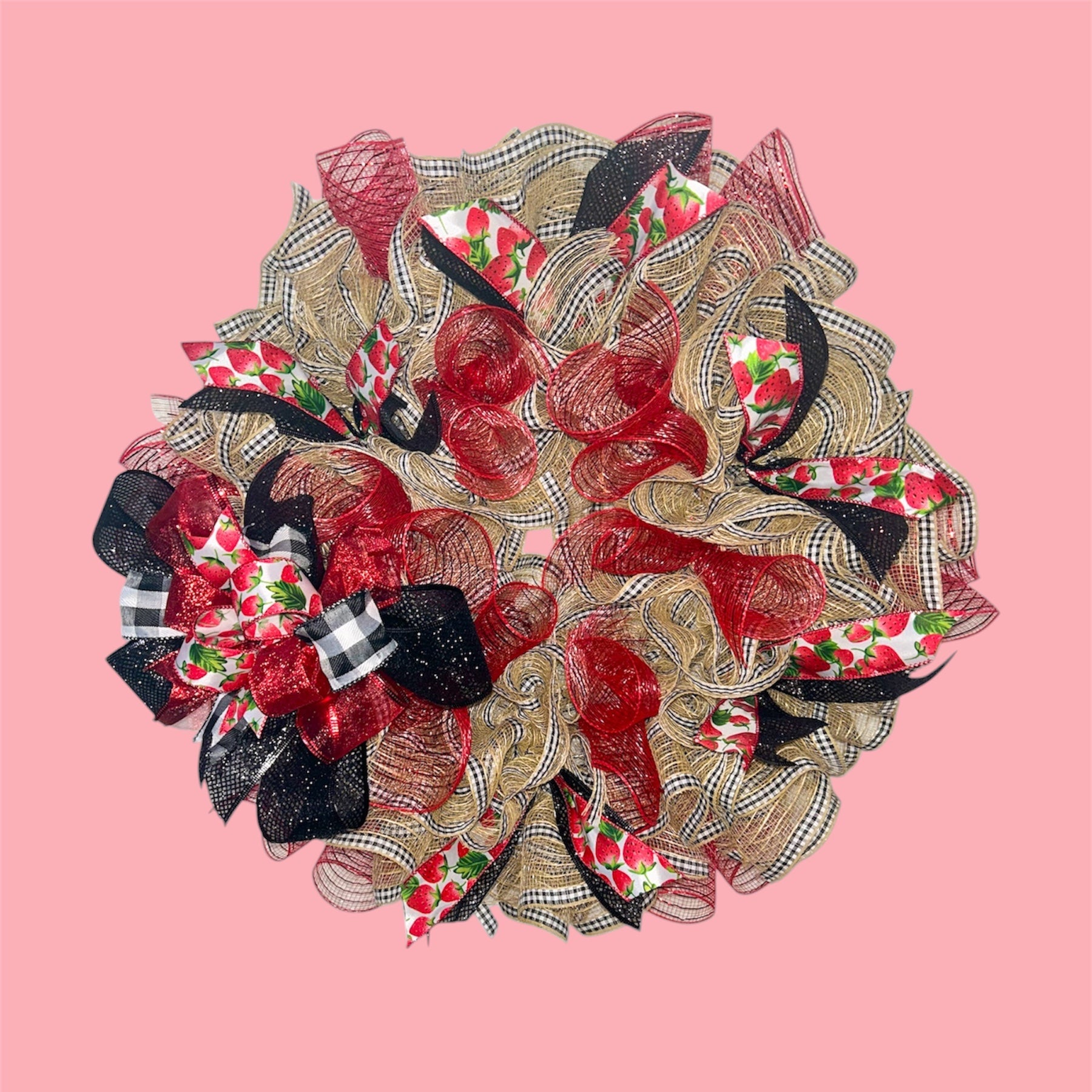 🍓Strawberry Patch Wreath - 22”
