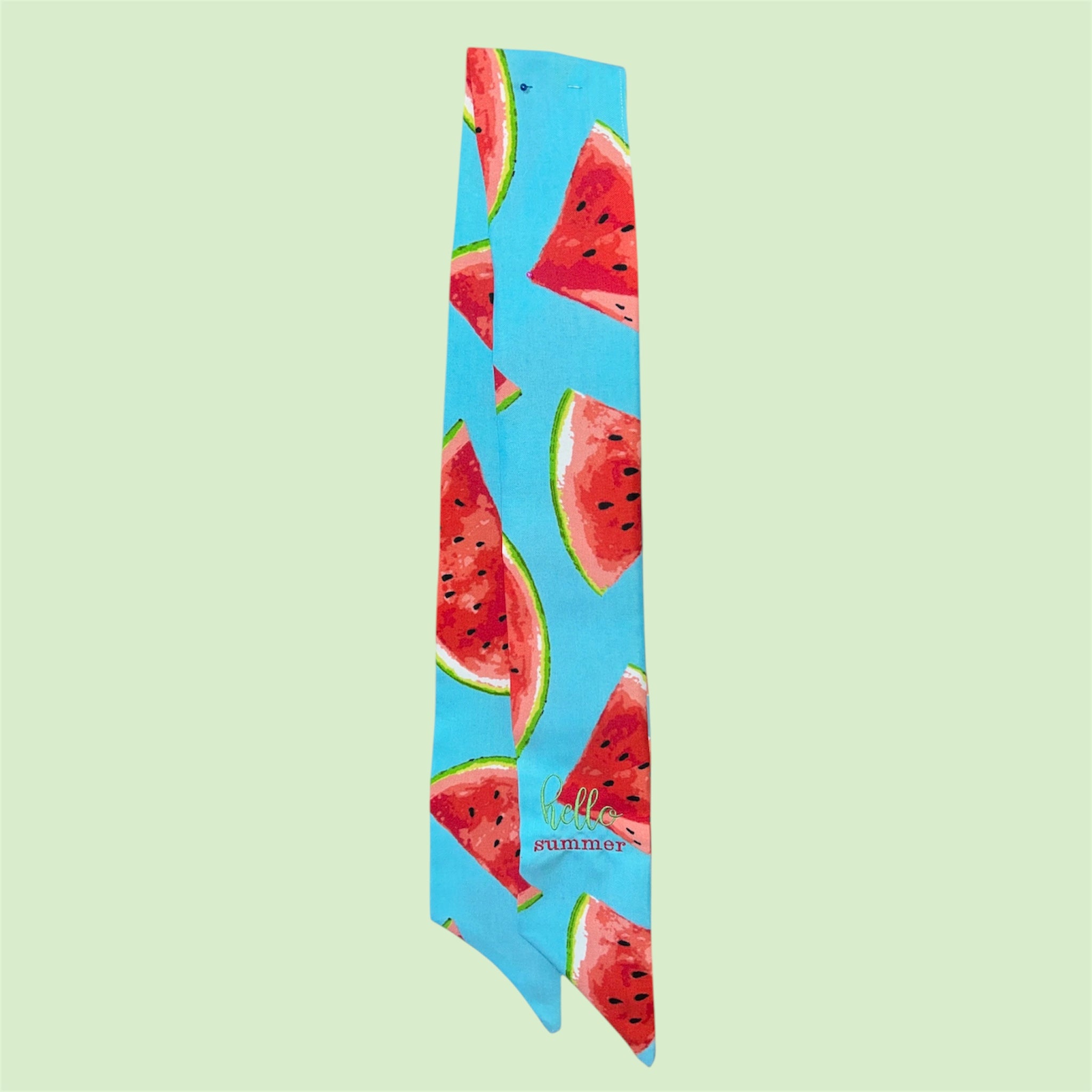 🍉 Hello Summer Embroidered Wreath Sash