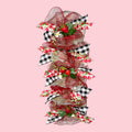 🍓 Strawberry Patch Swag Wreath – 22” Fluffed 🍓