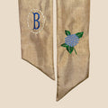 🌿Blue Hydrangea Wreath Sash – Personalized Monogram Door Decor