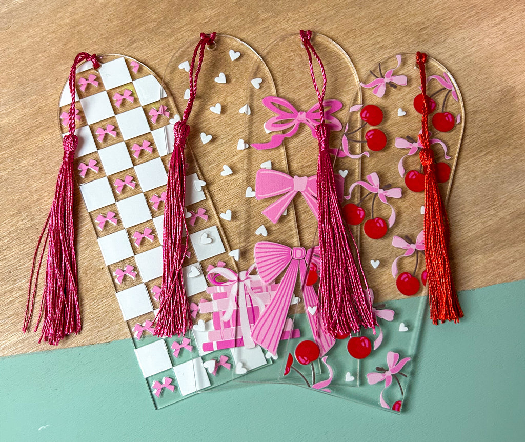 Valentine Coquette Acrylic Bookmark bundle