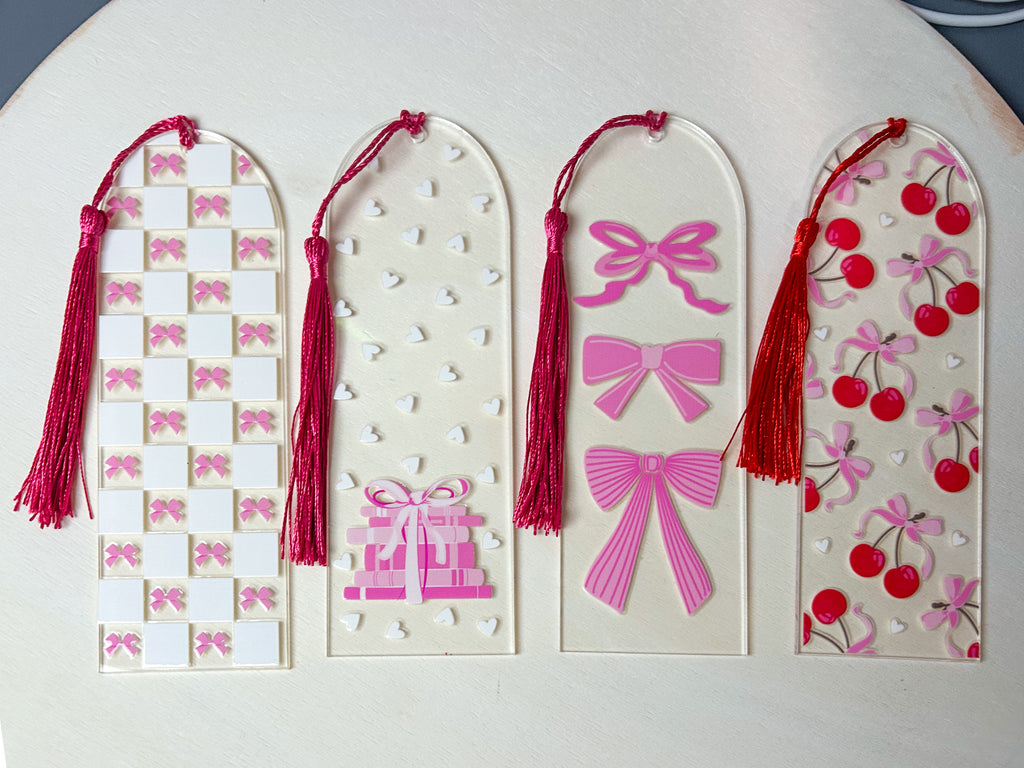 Valentine Coquette Acrylic Bookmark bundle